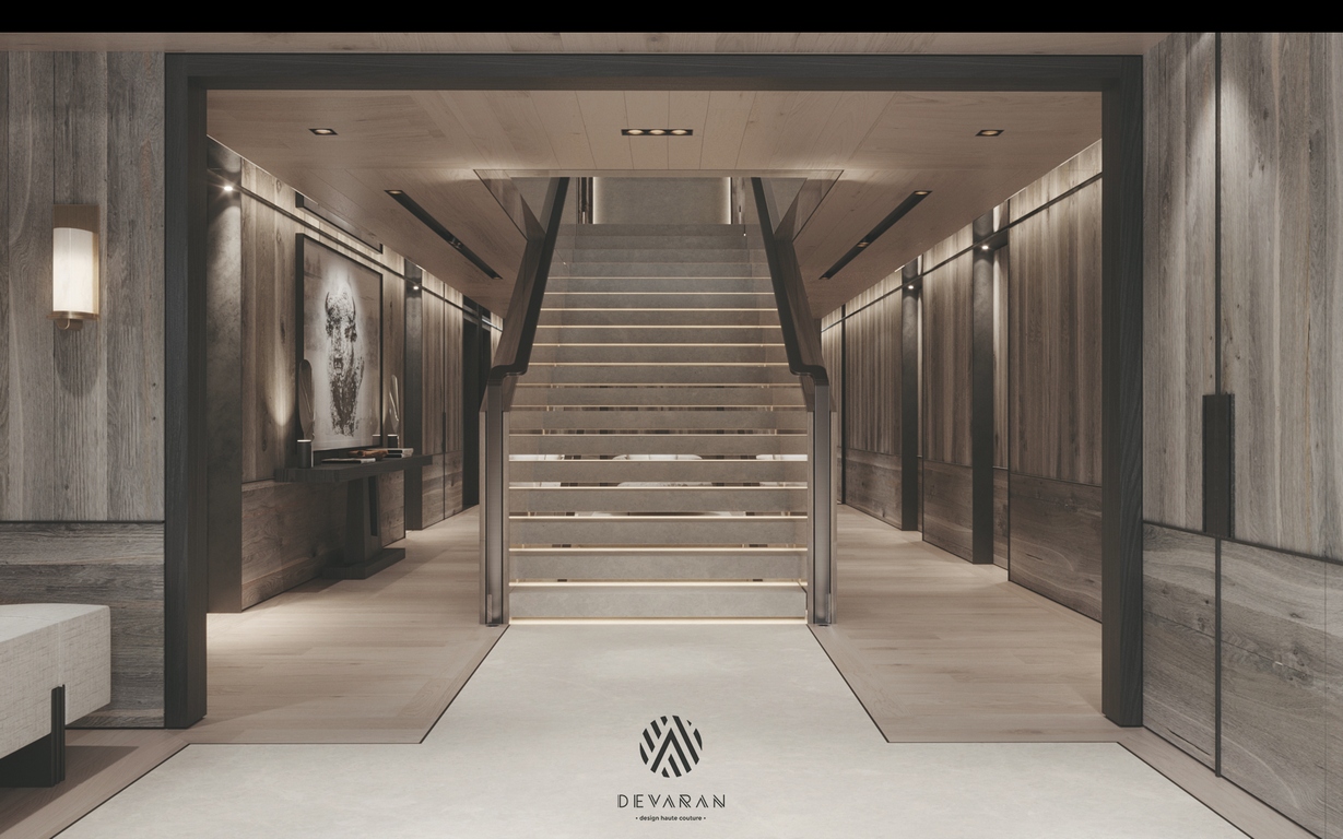 escalier design a Megeve